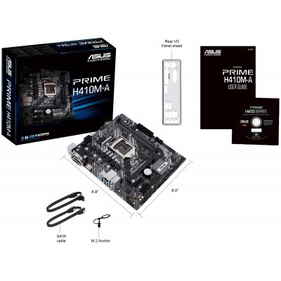 Материнcкая плата ASUS PRIME_H410M-A/CSM s1200 H410 2xDDR4 M.2 HDMI-DVA-VGA CSM mATX