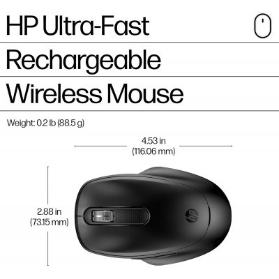 Миша HP 510 Ultra-Fast Rechargeable, WL, чорний