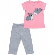 Піжама Matilda з зайчиками (12310-4-140G-pink) Піжама Matilda з зайчиками (12310-4-140G-pink)