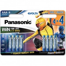 Батарейка PANASONIC AAA LR03 Evolta * 8 Power Rangers (LR03EGE/8B4FPR)