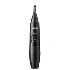 Тример Beurer, для брів, вусів, носа та вух, 1хАА, насадок-2, сумка для зберігання, сталь, чорний