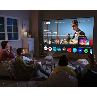 Проєктор Epson EF-22B FHD, 1000 lm, LASER, 1, Google TV, black