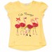 Футболка дитяча Breeze з фламінго і капрі (13490-104G-yellow)