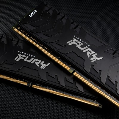 Модуль пам'яті для комп'ютера DDR4 64GB (2x32GB) 3600 MHz Fury Renegade Black HyperX (Kingston Fury) (KF436C18RBK2/64)