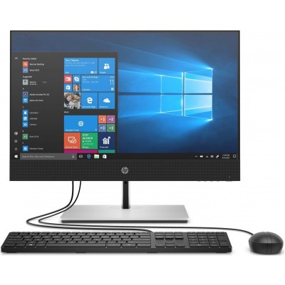 Комп'ютер персональний моноблок HP ProOne 440-G6 23.8" FHD IPS AG, Intel i3-10100, 8GB, F256GB+1TB, UMA, WiFi, кл+м, Win10P, чорний