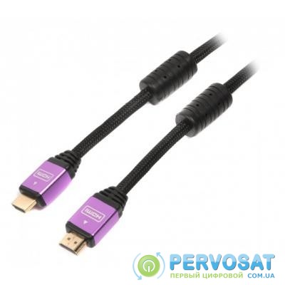 Кабель мультимедийный HDMI to HDMI 2.0m ferrite v1.4 Cablexpert (VC-HDMI-510-2m)