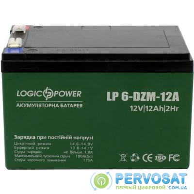 Батарея к ИБП LogicPower 12В 12 Ач (6-DZM-12) (3536)
