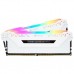 Модуль пам'яті для комп'ютера DDR4 16GB (2x8GB) 3200 MHz Vengeance RGB Pro White CORSAIR (CMW16GX4M2C3200C16W)