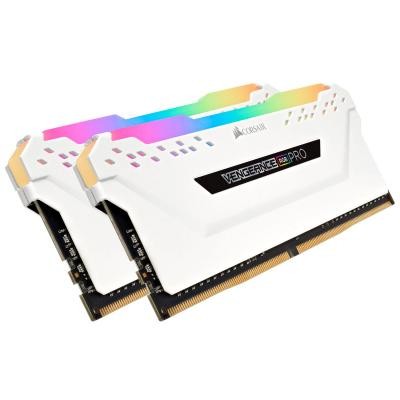 Модуль памяти для компьютера DDR4 16GB (2x8GB) 3200 MHz Vengeance RGB Pro White CORSAIR (CMW16GX4M2C3200C16W)