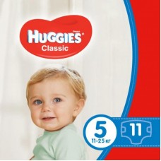 Підгузок Huggies Classic 5 Small 11 шт (5029053543161) Підгузок Huggies Classic 5 Small 11 шт (5029053543161)