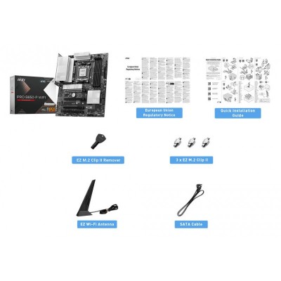 Материнcька плата MSI PRO B850-P WIFI sAM5 B850 4xDDR5 M.2 HDMI WiFi BT ATX Материнcька плата MSI PRO B850-P WIFI sAM5 B850 4xDDR5 M.2 HDMI WiFi BT ATX