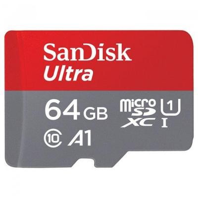 Карта памяти SANDISK 64GB microSDXC class 10 UHS-I A1 Ultra (SDSQUAR-064G-GN6TA)