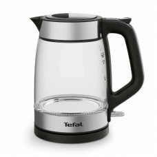 Електрочайник Tefal Glass Kettle 1.7л, скло, з підсвіткою, чорно-срібний Електрочайник Tefal Glass Kettle 1.7л, скло, з підсвіткою, чорно-срібний