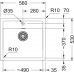 Мийка кухонна Franke Sirius тектонайт, прямокут., без крила, 560х530х200мм, чаша - 1, врізна, бежевий