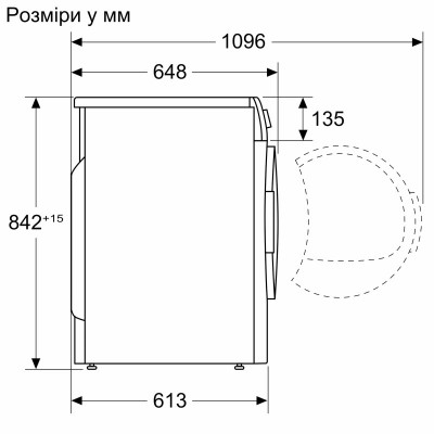 Сушильна машина Bosch тепловий насос, 9кг, A++, 61см, дисплей, білий Сушильна машина Bosch тепловий насос, 9кг, A++, 61см, дисплей, білий