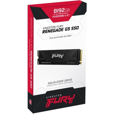 Накопичувач SSD Kingston M.2 8TB PCIe 5.0 FURY Renegade Накопичувач SSD Kingston M.2 8TB PCIe 5.0 FURY Renegade