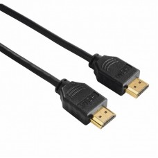 Кабель мультимедійний HDMI to HDMI 1.5m Black Ethernet Gold HAMA (00205002)