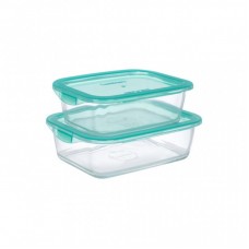 Харчовий контейнер Luminarc Keep'n Box Lagoon набор 2шт прямоуг. 820мл/1220мл (P5506) Харчовий контейнер Luminarc Keep'n Box Lagoon набор 2шт прямоуг. 820мл/1220мл (P5506)