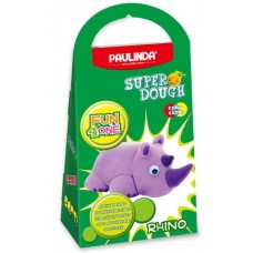 Маса для ліплення Paulinda Super Dough Fun4one Носоріг рухливі очі