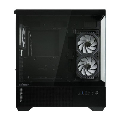 Корпус Zalman Chronix без БЖ, 1xUSB3.0, 1xUSB2.0, 1x Type C, 2x120мм ARGB Reverse,  1x120мм ARGB, VGA 410мм, LCS ready, TG Side/Front Panel, ATX, чорний