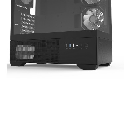 Корпус Zalman Chronix без БЖ, 1xUSB3.0, 1xUSB2.0, 1x Type C, 2x120мм ARGB Reverse,  1x120мм ARGB, VGA 410мм, LCS ready, TG Side/Front Panel, ATX, чорний