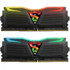 Модуль пам'яті для комп'ютера DDR4 16GB (2x8GB) 2400 MHz Super Luce Black RGB LED GEIL (GLC416GB2400C16DC) Модуль пам'яті для комп'ютера DDR4 16GB (2x8GB) 2400 MHz Super Luce Black RGB LED GEIL (GLC416GB2400C16DC)