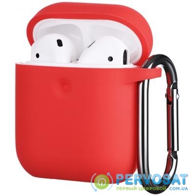Чехол 2E для Apple AirPods Pure Color Silicone 3.0 мм Red (2E-AIR-PODS-IBPCS-3-RD)