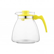 Заварник Termisil Ewa, 2100мл, конус, боросилікатне скло+пластик, лайм Заварник Termisil Ewa, 2100мл, конус, боросилікатне скло+пластик, лайм