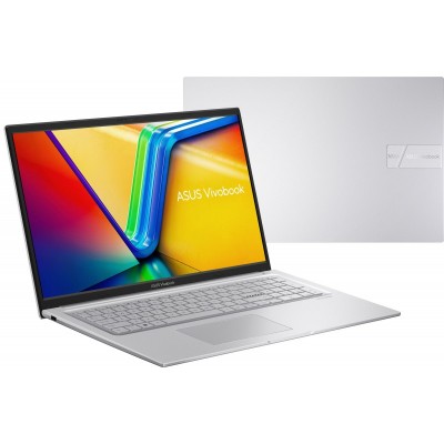 Ноутбук ASUS Vivobook 17 X1704ZA-AU144 17.3" FHD IPS, Intel i3-1215U, 8GB, F512GB, UMA, noOS, Сріблястий