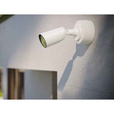 IP-Камера дротова Ajax BulletCam HL white, 8мп, 2.8мм, гібридне підсвічування IR 35м, білий Led 50м, Poe, True WDR, IP 65,  аудіо, кут огляду 100° до 110°, вулична, біла