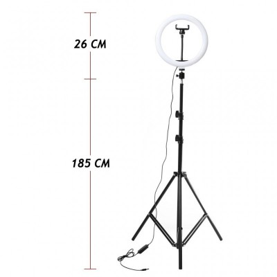 Набор блогера XoKo BS-610 2in1 stand 160cm with RGB LED lamp 26cm, tripod 19cm (BS-610)