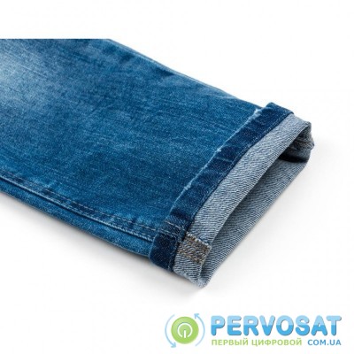 Штаны детские Breeze джинсовые с потертостями (OZ-18606-128B-blue)