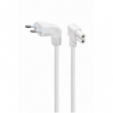 Кабель живлення C7 2.5m corner white Cablexpert (PC-184L-VDE-2.5M-W) Кабель живлення C7 2.5m corner white Cablexpert (PC-184L-VDE-2.5M-W)
