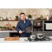 Сковорода Tefal Jamie Oliver Cooks Direct, 24см, покриття Titanium 2Х, індукція, Thermo-Spot, нерж.сталь