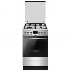 Плита Hansa комбінована, 65л, 50x60см, дисплей, конвекція, чавун, нерж