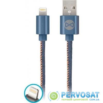 Дата кабель USB 2.0 AM to Lightning jeans Forever (T_01628)