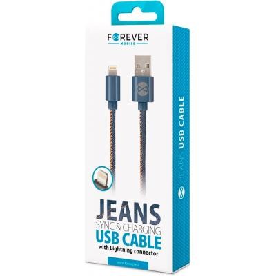 Дата кабель USB 2.0 AM to Lightning jeans Forever (T_01628)