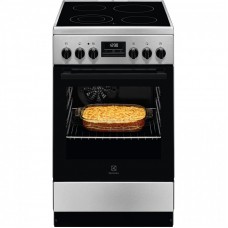 Плита Electrolux електрична склокерамічна, 57л, 50x60см, дисплей, конвекція, нерж Плита Electrolux електрична склокерамічна, 57л, 50x60см, дисплей, конвекція, нерж