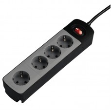 Мережевий подовжувач НАМА "TIDY-Line" 4XSchuko з вимикачем, 3G*1.5мм, 1.5м, чорний/сірий Мережевий подовжувач НАМА "TIDY-Line" 4XSchuko з вимикачем, 3G*1.5мм, 1.5м, чорний/сірий