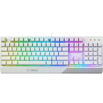 Комплект клавіатура та миша MSI Vigor GK30 COMBO WHITE UA USB, EN/UKR/RU, RGB, білий