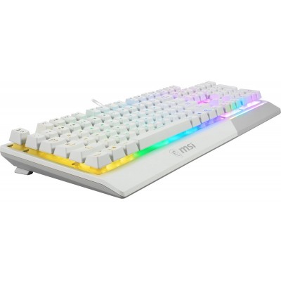 Комплект клавіатура та миша MSI Vigor GK30 COMBO WHITE UA USB, EN/UKR/RU, RGB, білий