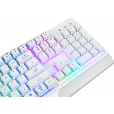 Комплект клавіатура та миша MSI Vigor GK30 COMBO WHITE UA USB, EN/UKR/RU, RGB, білий