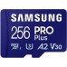 Карта пам'яті Samsung microSDXC   256GB C10 UHS-I R180MB/s PRO Plus