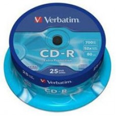 Диск CD Verbatim 700Mb 52x Cake box 25шт Extra (43432) Диск CD Verbatim 700Mb 52x Cake box 25шт Extra (43432)