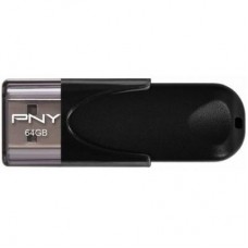 USB флеш накопичувач PNY flash 64GB Attache4 Black USB 2.0 (FD64GATT4-EF) USB флеш накопичувач PNY flash 64GB Attache4 Black USB 2.0 (FD64GATT4-EF)