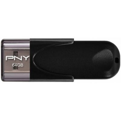 USB флеш накопитель PNY flash 64GB Attache4 Black USB 2.0 (FD64GATT4-EF)