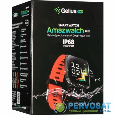 Смарт-часы Gelius Pro GP-CP11 Plus (AMAZWATCH 2020) (IP68) Black/Red (Pro GP-CP11 Plus Black/Red)