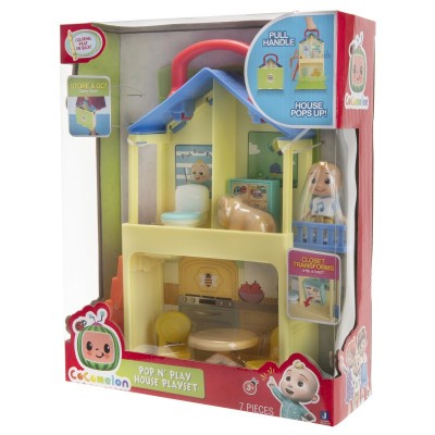 Ігровий набір CoComelon Medium Playset Pop n' Play House - 2 фігурки та 5 аксесуарів