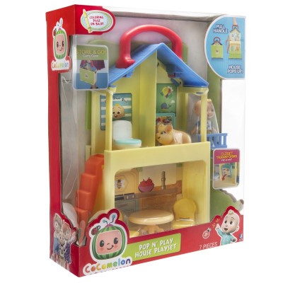 Ігровий набір CoComelon Medium Playset Pop n' Play House - 2 фігурки та 5 аксесуарів