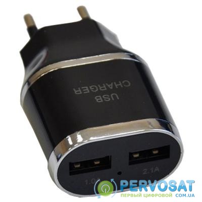 Зарядное устройство Atcom ES-D03 (1*USB, 1A & 1*USB, 2.1A) (7016)